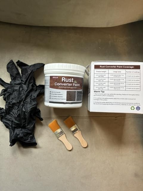 2 in 1 Rust Converter & Metal Primer, 35oz Black Rust Reformer Paint for Metal, Direct-to-Rust Paint No Sanding Needed, Heavy Duty UV Resistant Rust Encapsulator & Inhibitor for Automotive, Chassis, Trailer customer photo 1
