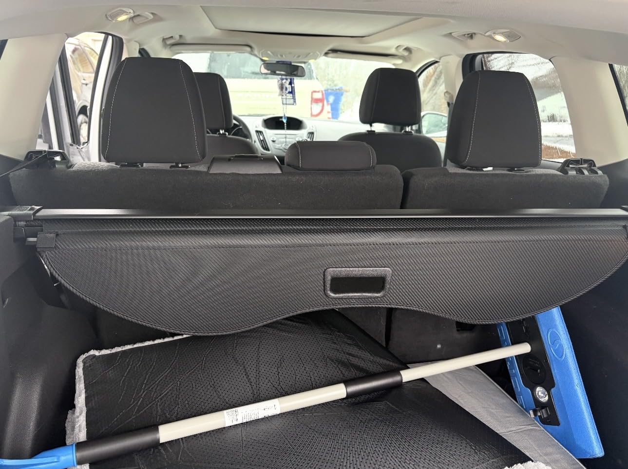 MIALUTY Cargo Cover for 2023-2025 Lexus RX350 Retractable Trunk Cover RX350 Accessories Anti-Peeping Anti-Theft Privacy Screen, Trunk Luggage Shield Shade Carbon Fiber Texture customer photo 2