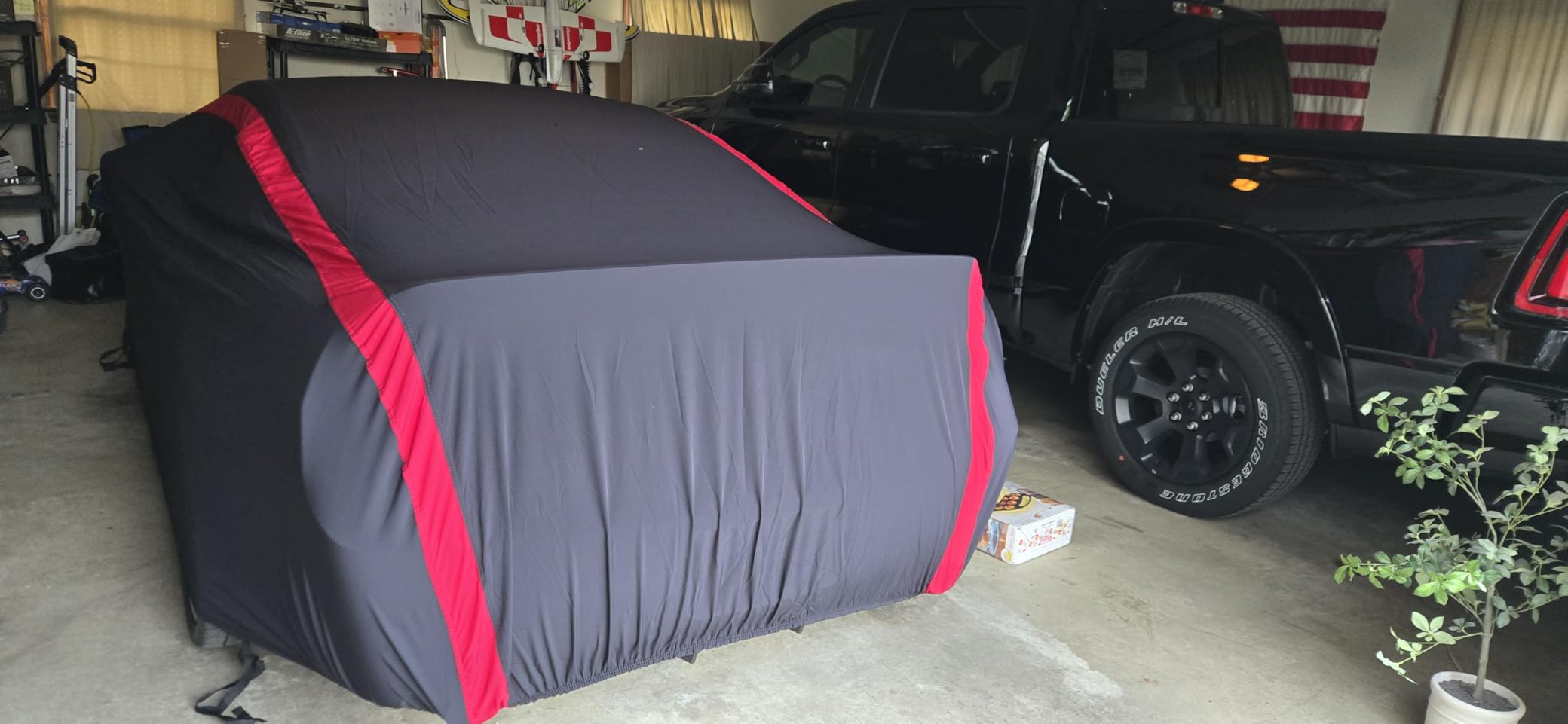 Indoor Car Cover for Sports Cars, Stretch Satin Luxury Vehicle Cover, Dustproof & Scratch Resistant, Snug Fit Compatible with Porsche 911 718, Chevy Corvette C4 C5 C6 C7, Size M:168-182 inchs customer photo 2