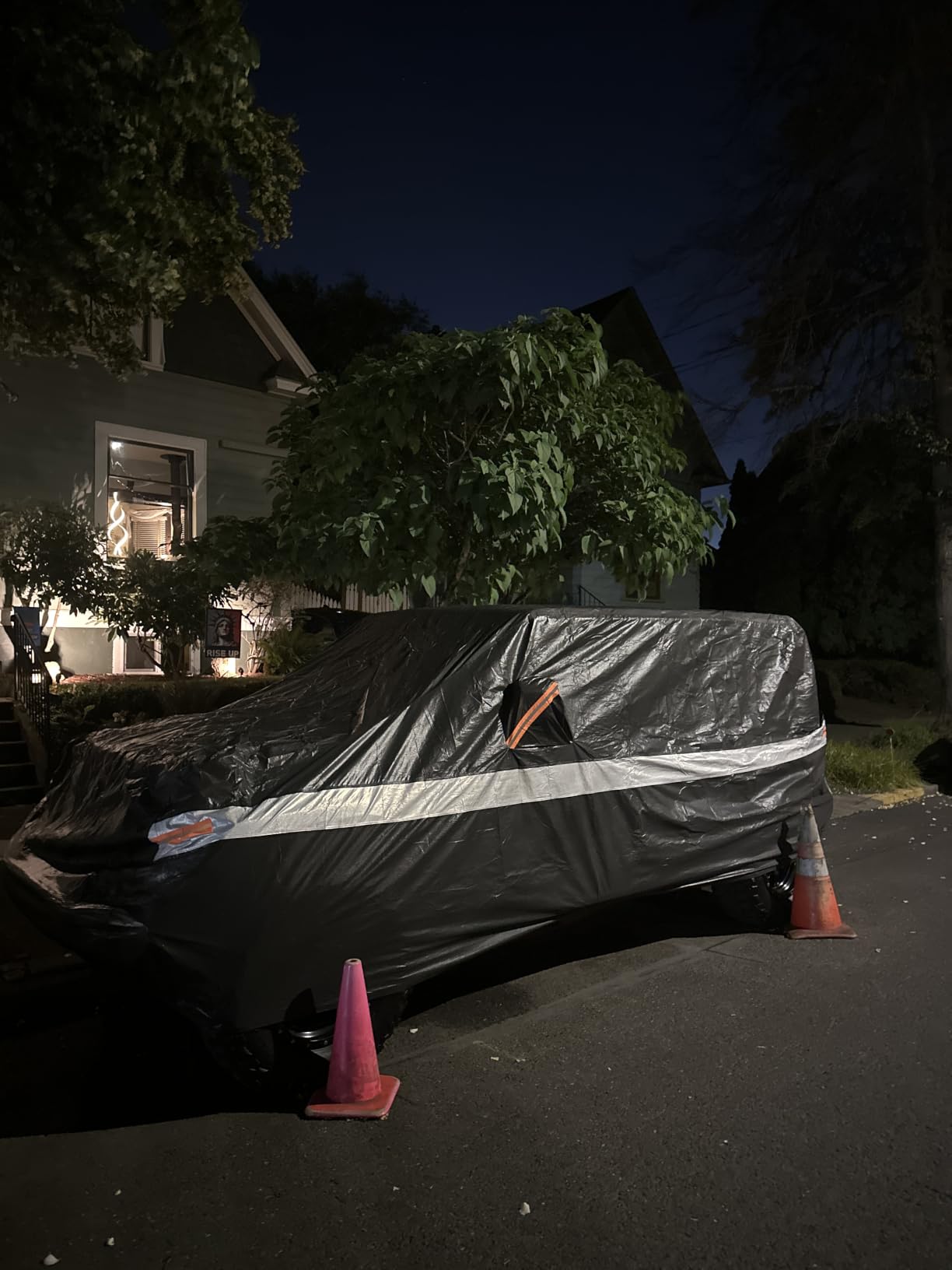 10 Layers Car Cover Custom Fit for Lexus ES ES350 ES300 ES300h ES350e ES500e(2012-2026), Waterproof All Weather for Automobiles, Outdoor Full Cover Sun Dust Rain Protection with Cotton. Black customer photo 2