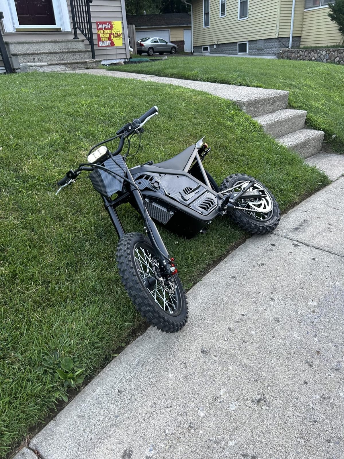 4000W Peak Electric Dirt Bike for Teens Adults，45 MPH，40 Miles Range | 48V 23Ah Removable Battery, 14