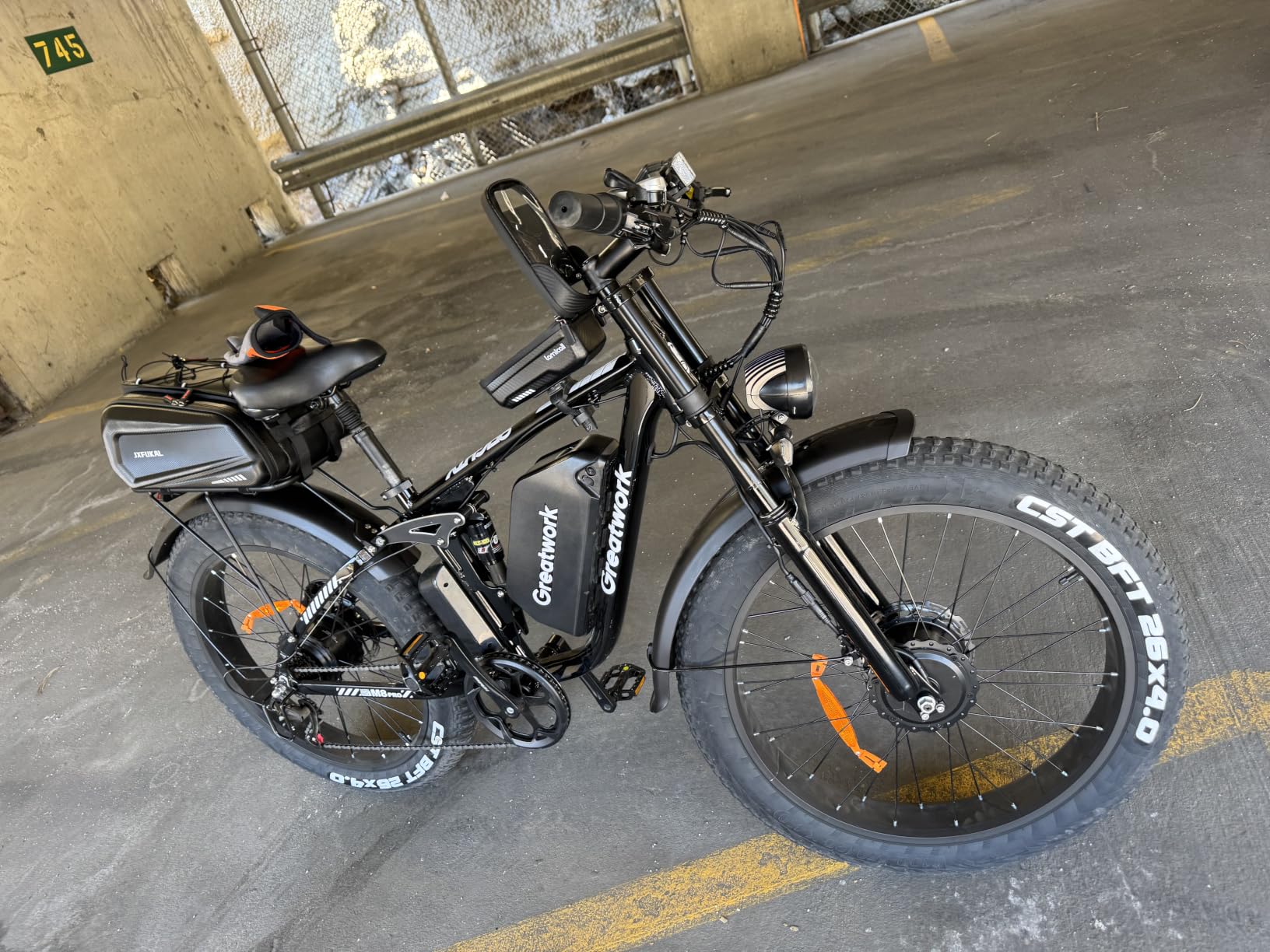 GREAT WORK 5000W Peak Dual Motor Electric Bike for Adults, 1300Wh Battery | 45MPH, 100 Miles Range, 26