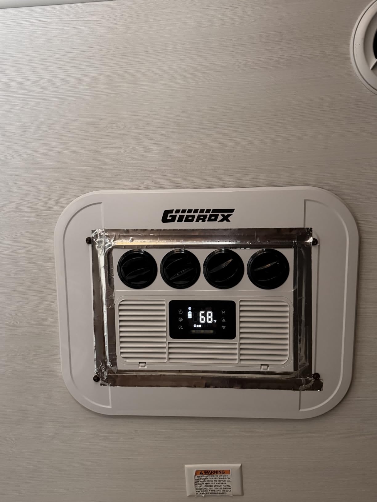 10000 BTU 12V DC RV Air Conditioner with Heater - Battery Powered, Low Power Consumption, Ultra Quiet & Fast Cooling Upgraded Rooftop AC Unit with APP Remote for Camper Van and Truck customer photo 1