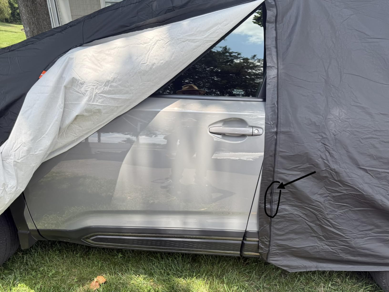 Car Cover for Ford F-150 Chevy Silverado 1500 Ram 1500 Crew Cab 2000-2025 | Waterproof PEVA Cotton Lining Outdoor Truck Cover Windproof UV Protection with Door Zipper customer photo 1