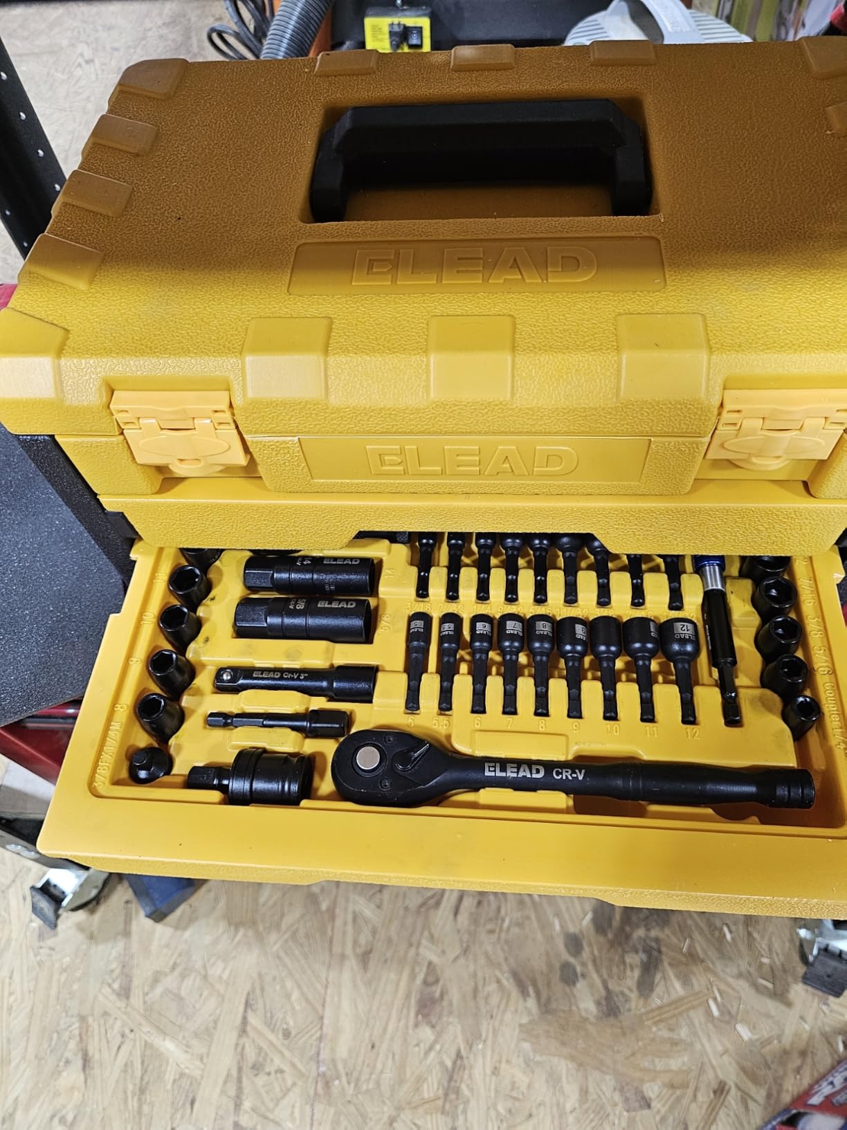 ELEAD 148-Piece Mechanics Tool Set, SAE/Metric 1/4
