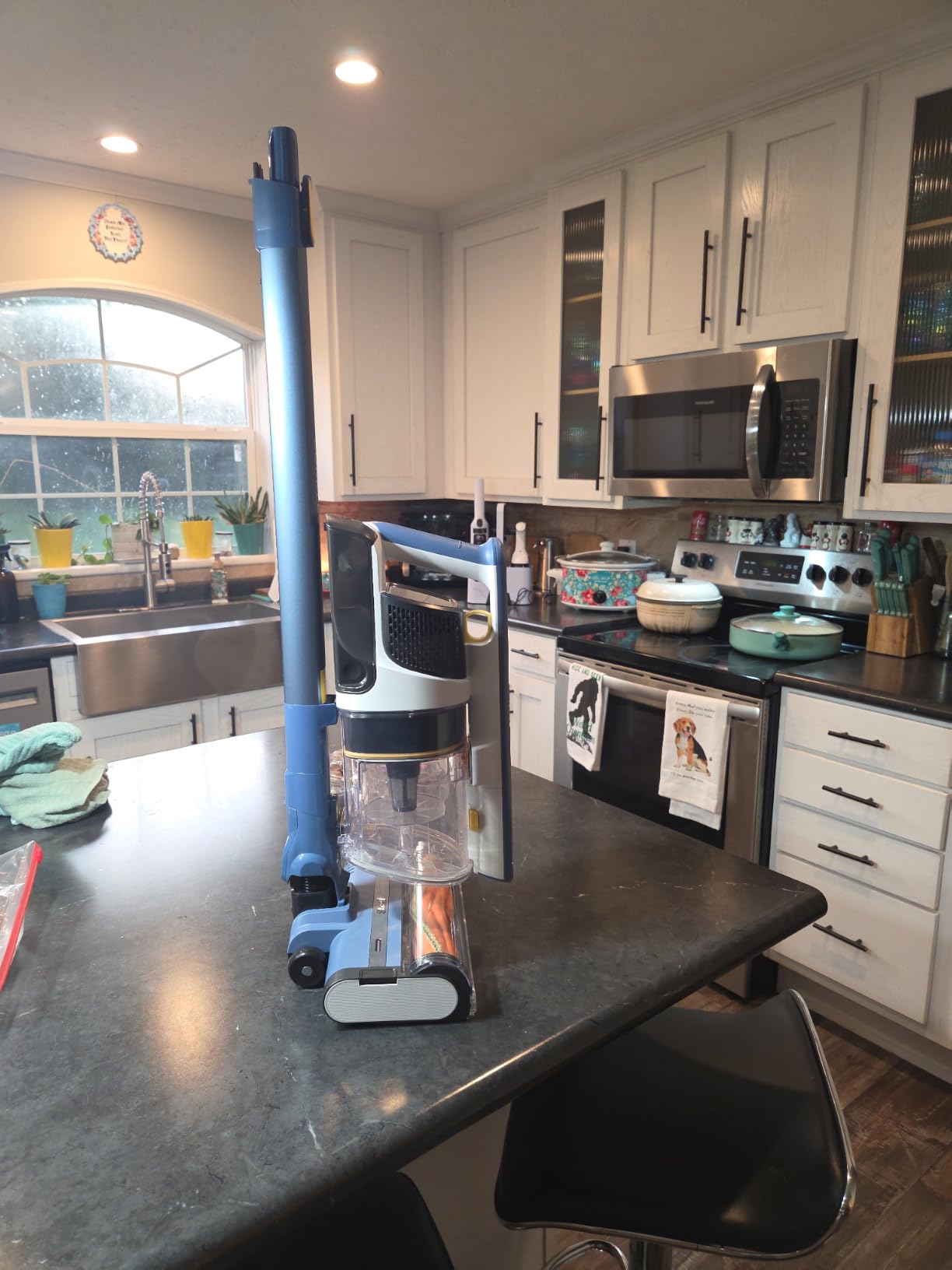 Shark Cordless Pet, Cordless Lightweight Stick Vacuum Cleaner, IY143H | Self Cleaning Brushroll, 40-Min Runtime, Removable Handheld, XL Dust Cup, Moonlight Blue (2026 Release) customer photo 1