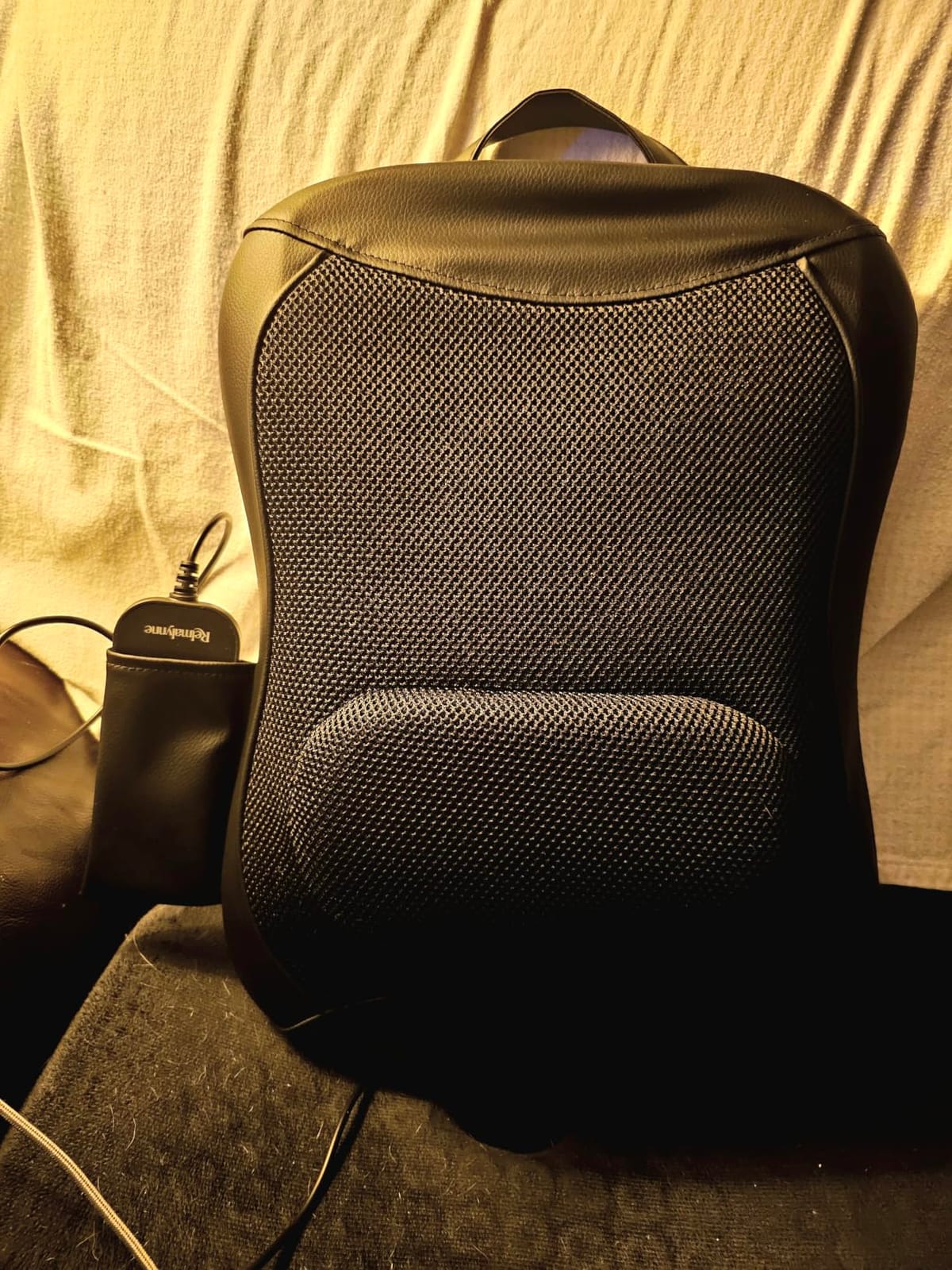 Shiatsu Back Massager with Heat: Upper & Lower Full Back Massager for Chair | Adjustable, 4 Modes & 2 Speeds Deep Tissue, From Lower Back Up, at Home Office Car Use customer photo 1