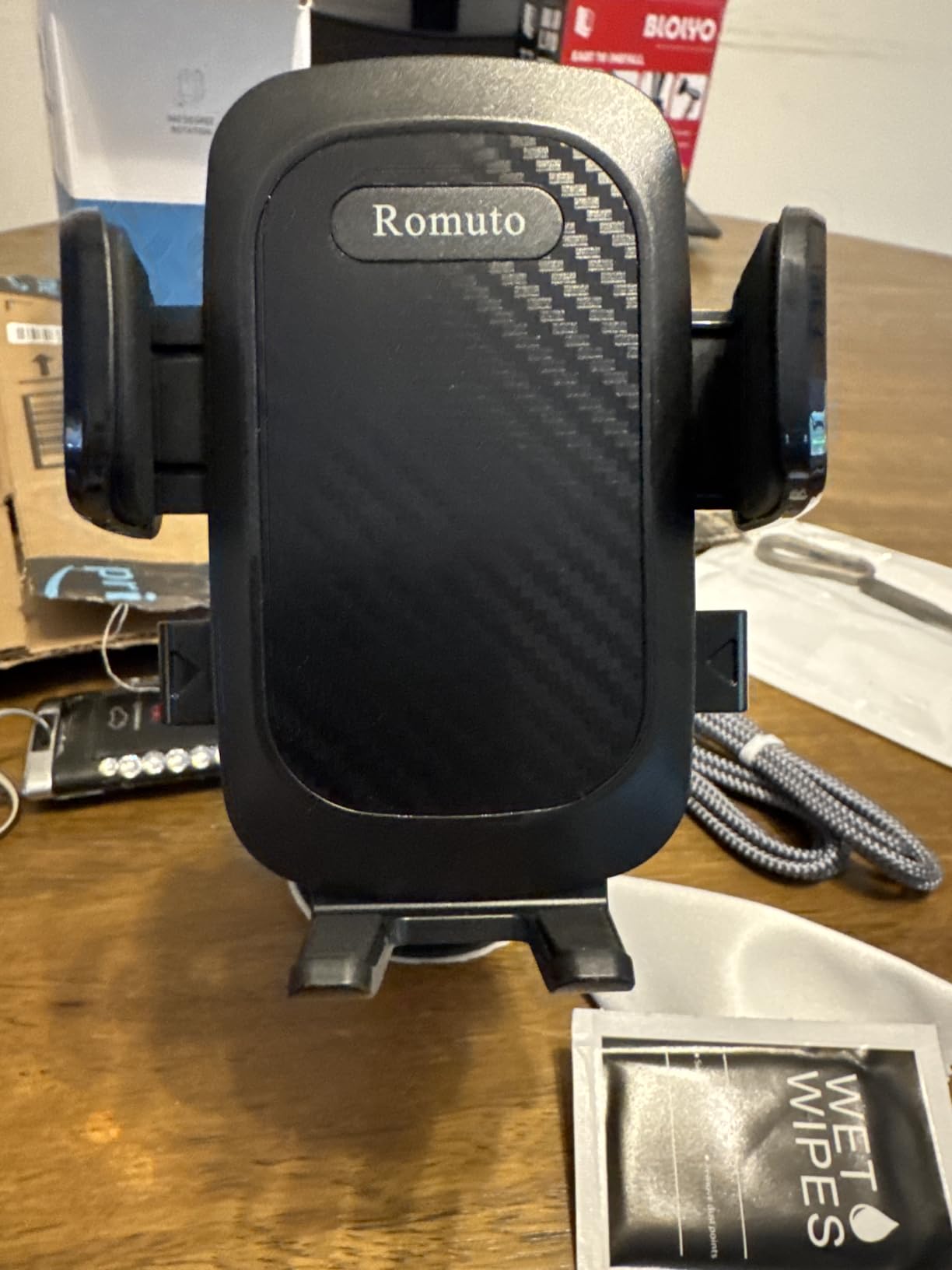 Romuto Phone Holders for Your Car Phone Holder Mount 90+LBS Suction Cup | Cell Phone Holder for Car Accessories 360 Suction Phone Mount for Car Dash Gauge Display for iPhone Samsung customer photo 2