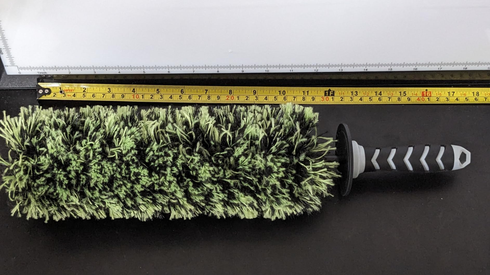 VIKING V+ Wheel Barrel Brush for Deep Wheel Cleaning, 17 Inch Length | Multi-Fiber Cleaning Brush for Car Detailing Kit, Clean Exhaust Tips, Wheels, and Rims, Black and Green customer photo 1
