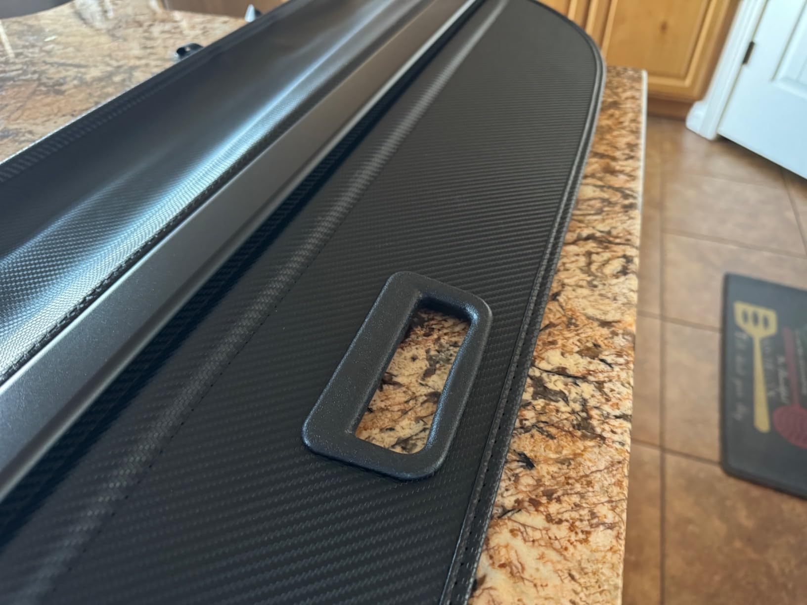 Retractable Cargo Cover for Kia Telluride 2027 Gas/Hybrid | Trunk Cover for 2027 Telluride Security Shielding Shade No Gap Luggage Car Accessory Black, Carbon Fiber customer photo 2