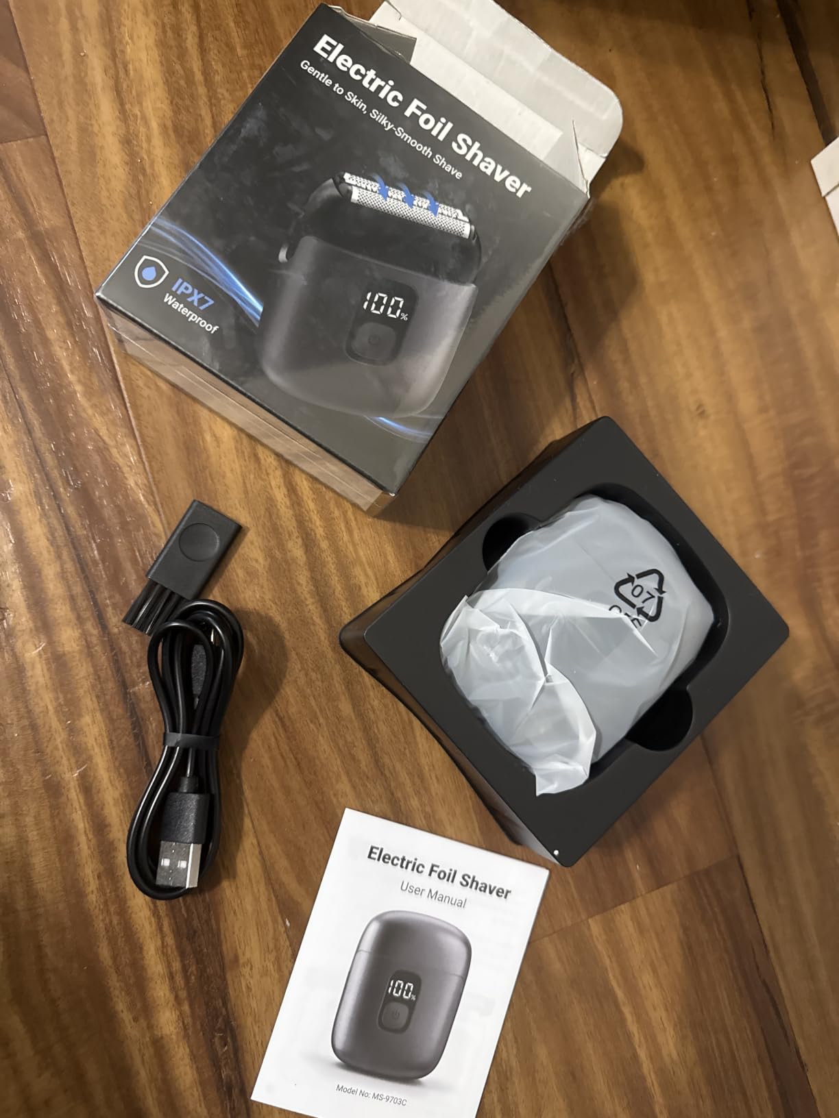 Electric Foil Shavers for Men, Mini Electric Razor with 3 Floating Blades customer photo 1