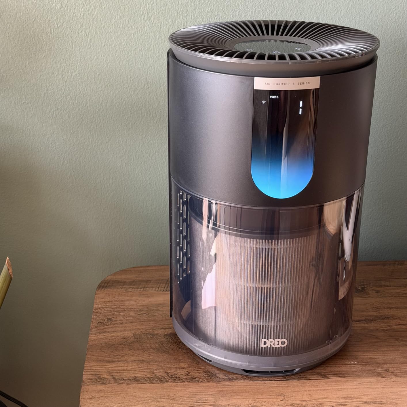 DREO Smart Air Purifier for Home, Up to 1176 ft², HEPA Sleep Mode, Air Cleaner for Large Rooms & Bedrooms, Wi-Fi/Voice/Alexa, Pets, Smoke, Dust, Pollen & Odors, PM2.5 Monitor, DR-HAP009S (Dreo 539S) customer photo 1