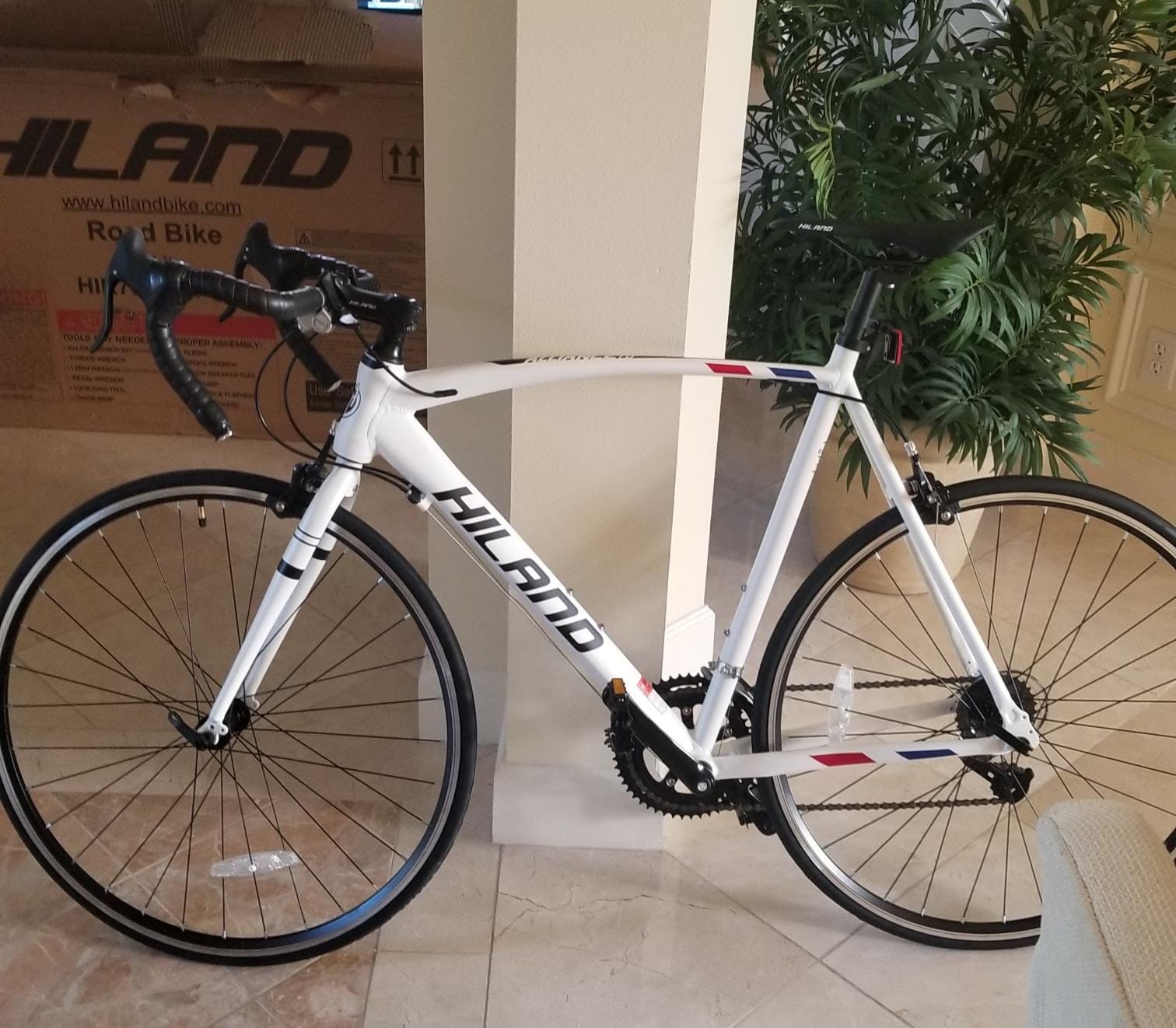 HILAND 700C Road Bike, Aluminum Racing Bike for Men Women Adult customer photo 1