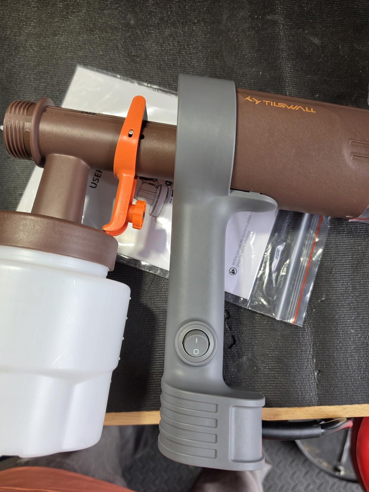 Tilswall Paint Sprayer, Shark 600 Ultra-Light HVLP Electric Spray Paint Gun customer photo 1