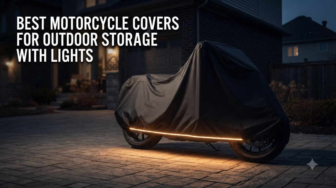 best motorcycle covers for outdoor storage with lights