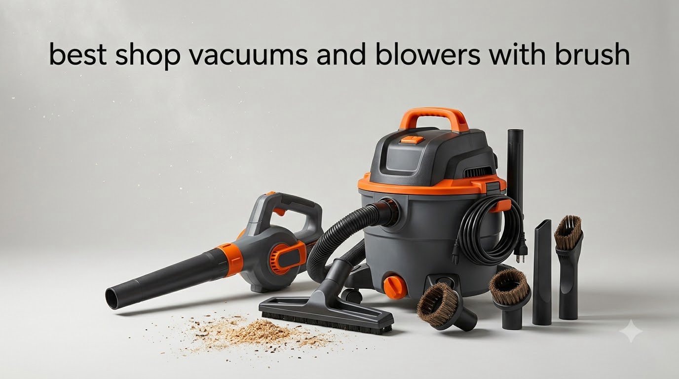 best shop vacuums and blowers with brush
