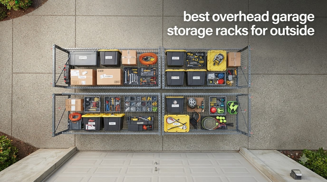 best overhead garage storage racks for outside