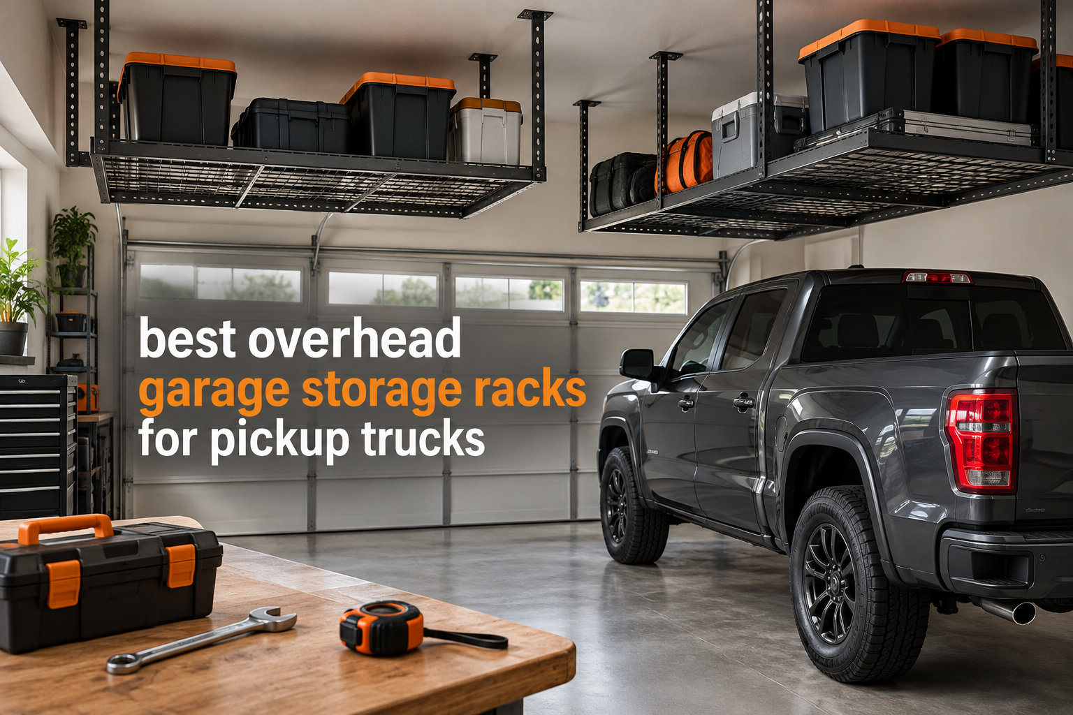 best overhead garage storage racks for pickup trucks