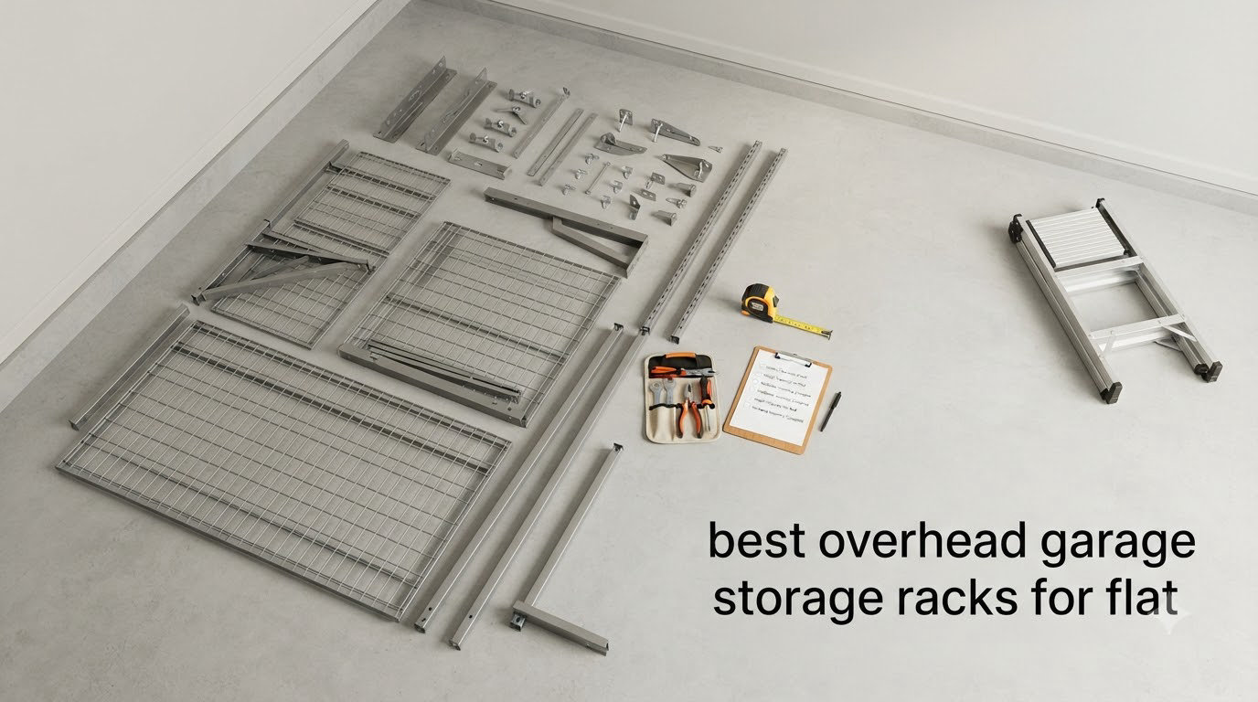 best overhead garage storage racks for flat