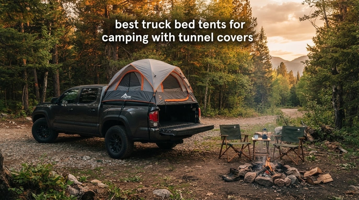 best truck bed tents for camping with tunnel covers