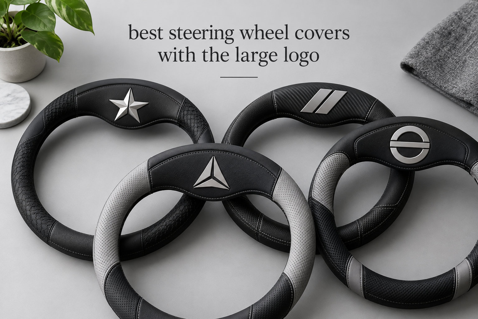 best steering wheel covers with the large logo