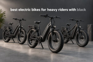 best electric bikes for heavy riders with black