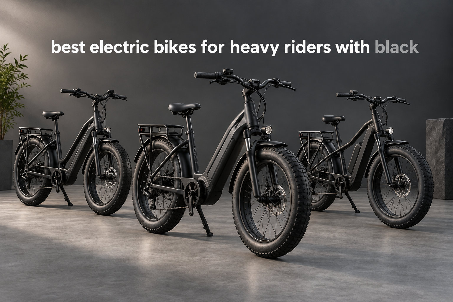 best electric bikes for heavy riders with black