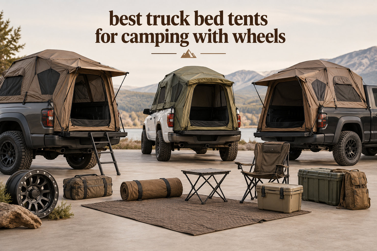 best truck bed tents for camping with wheels