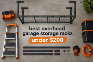 best overhead garage storage racks under $200