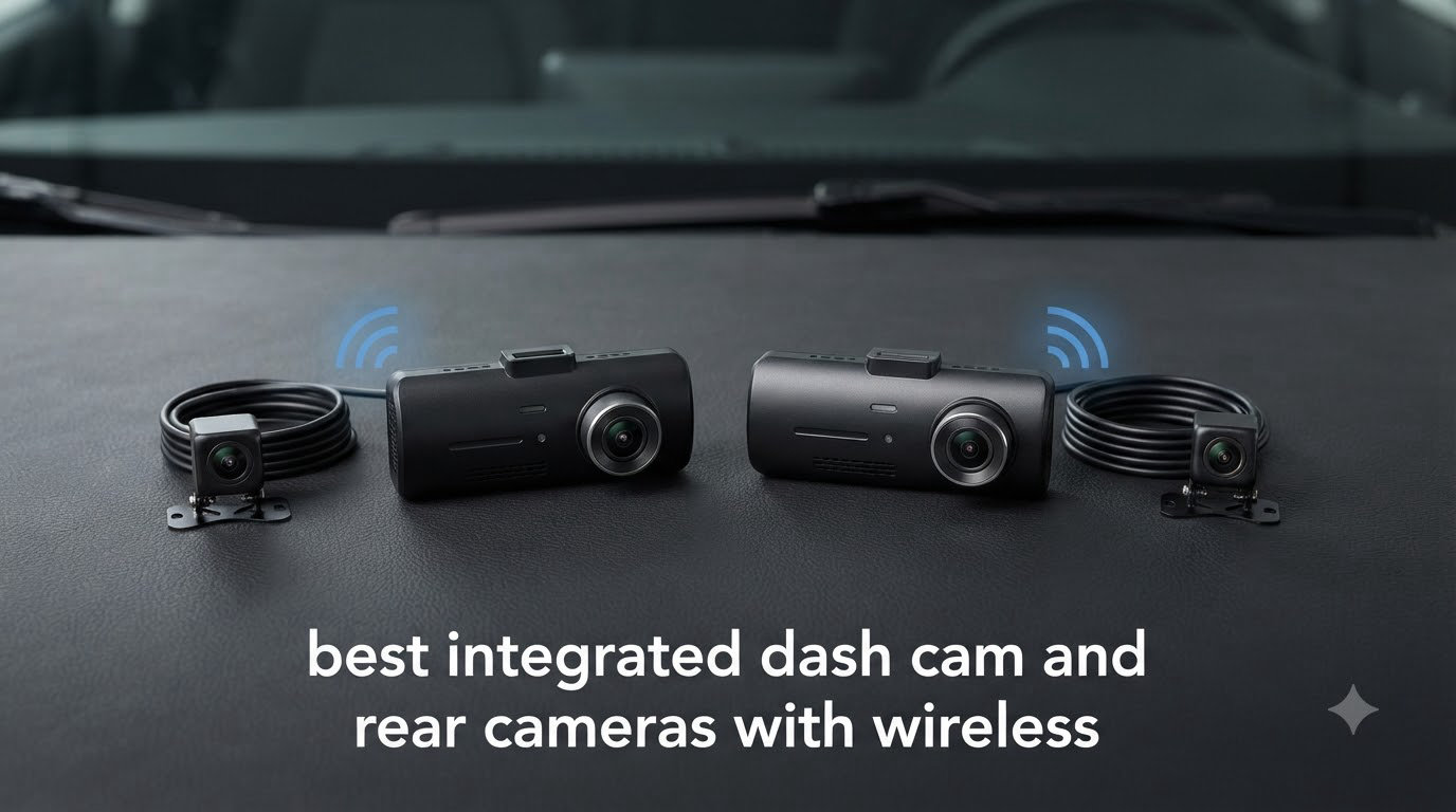 best integrated dash cam and rear cameras with wireless