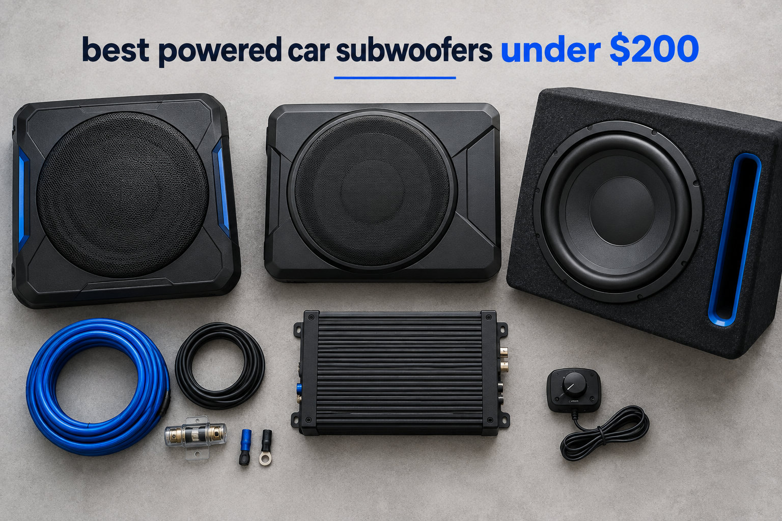 best powered car subwoofers under $200