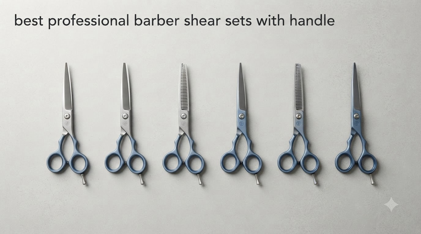 best professional barber shear sets with handle