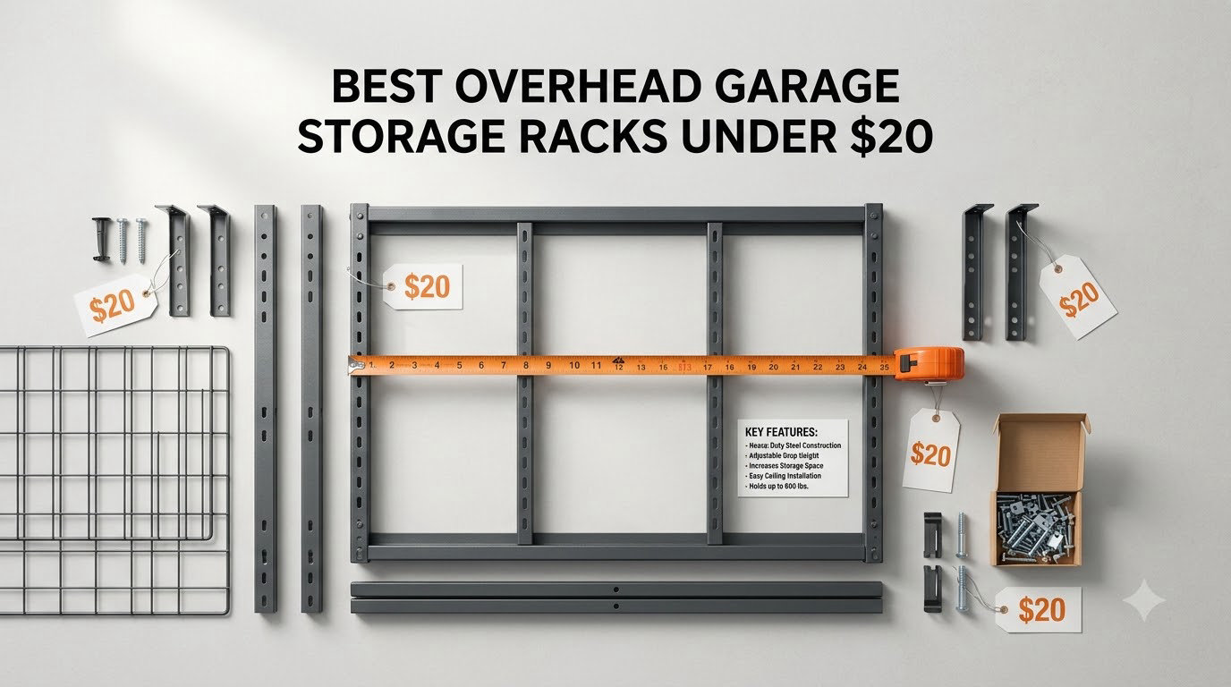 best overhead garage storage racks under $20