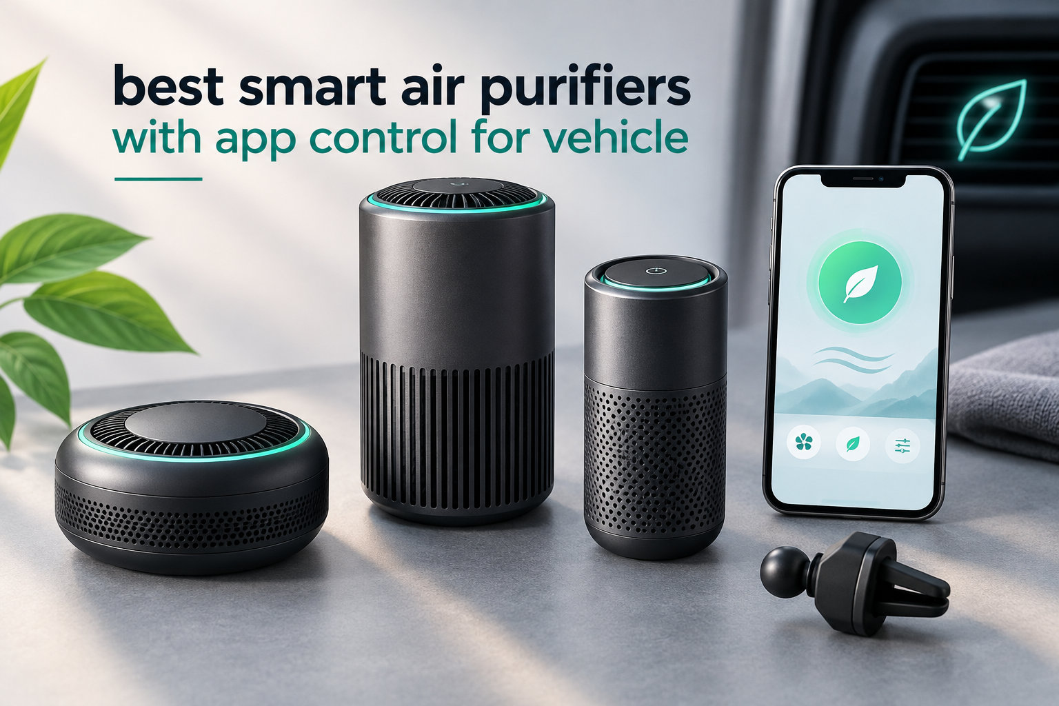 best smart air purifiers with app control for vehicle
