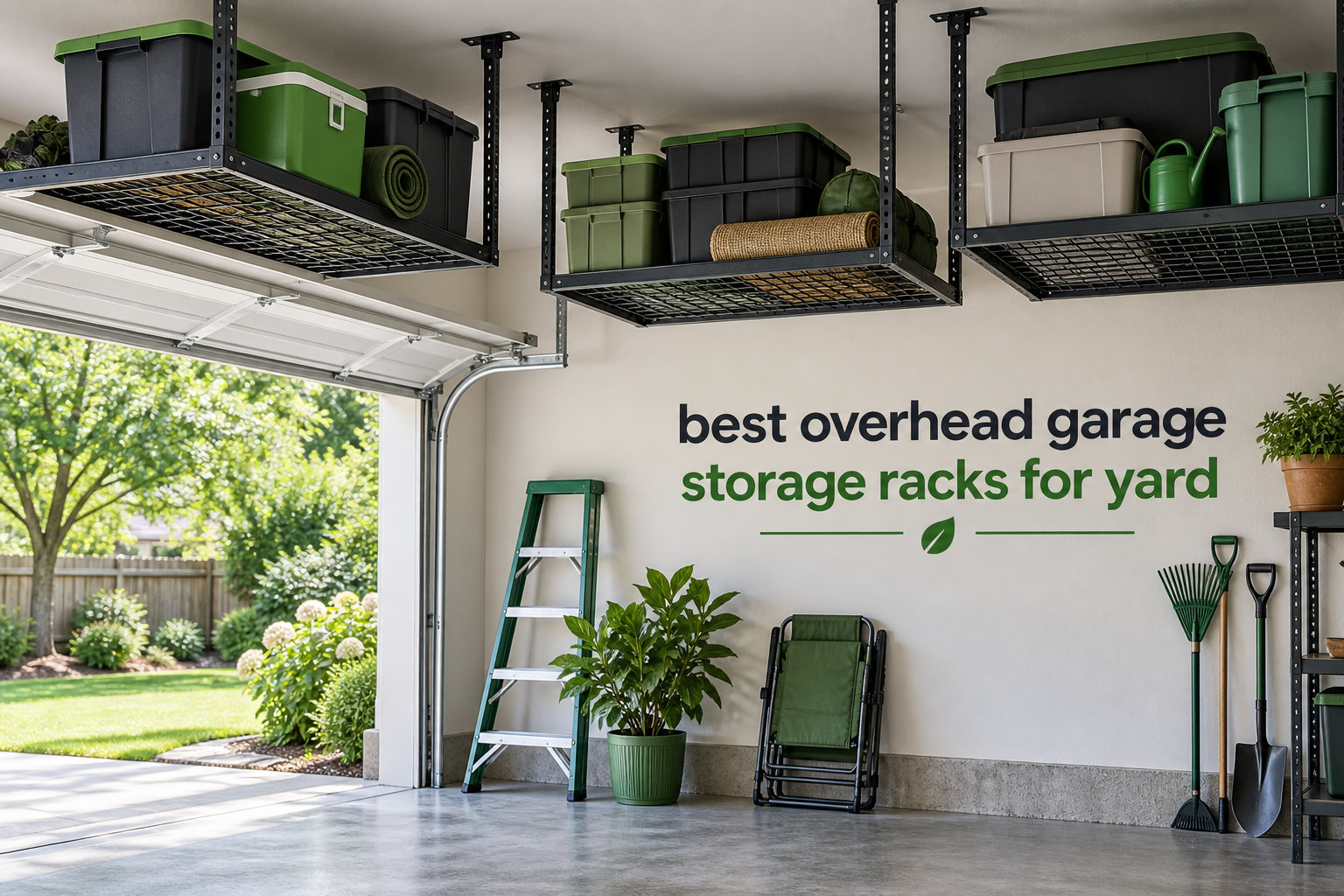 best overhead garage storage racks for yard