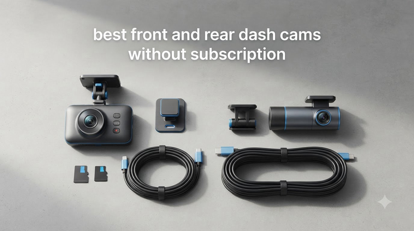 best front and rear dash cams without subscription