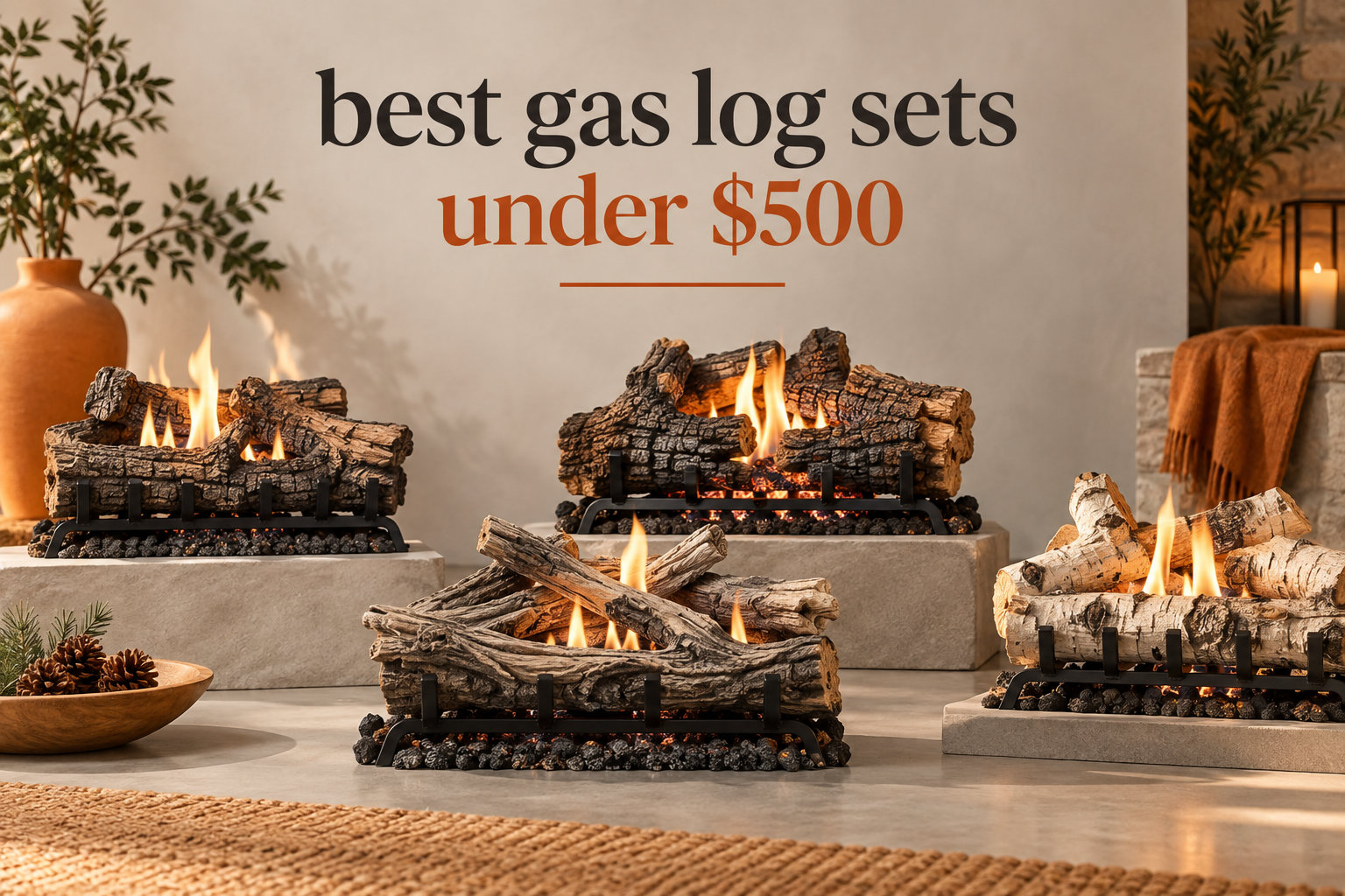 best gas log sets under $500
