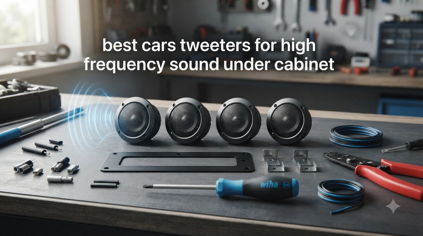 best cars tweeters for high frequency sound under cabinet