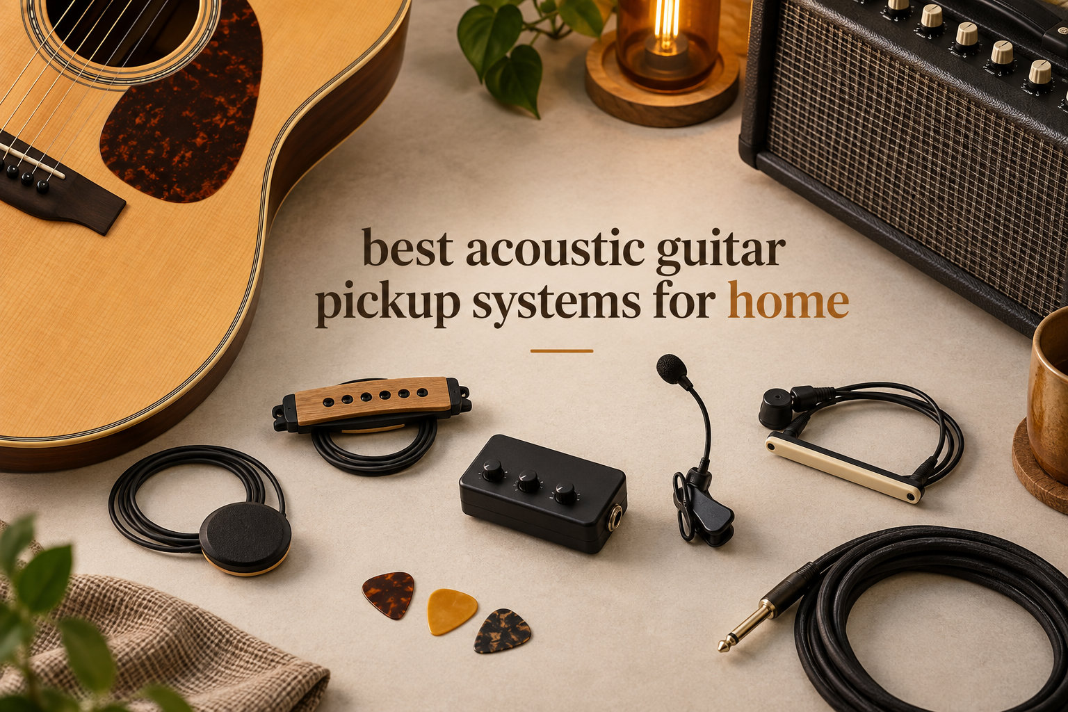 best acoustic guitar pickup systems for home