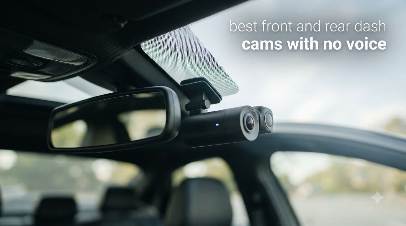 best front and rear dash cams with no voice