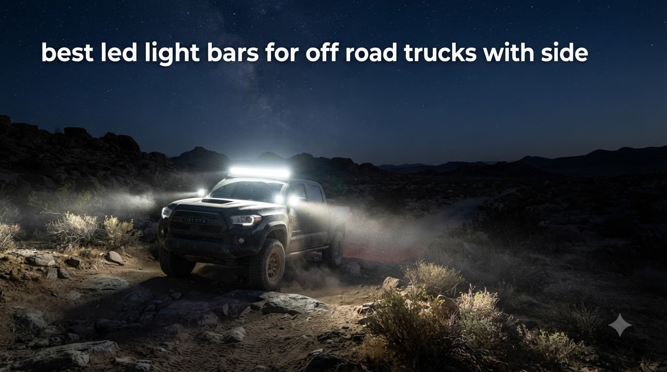 best led light bars for off road trucks with side
