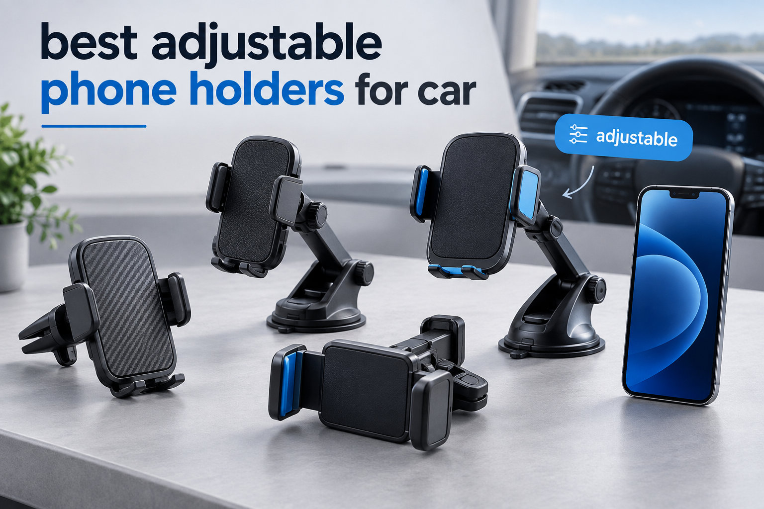 best adjustable phone holders for car