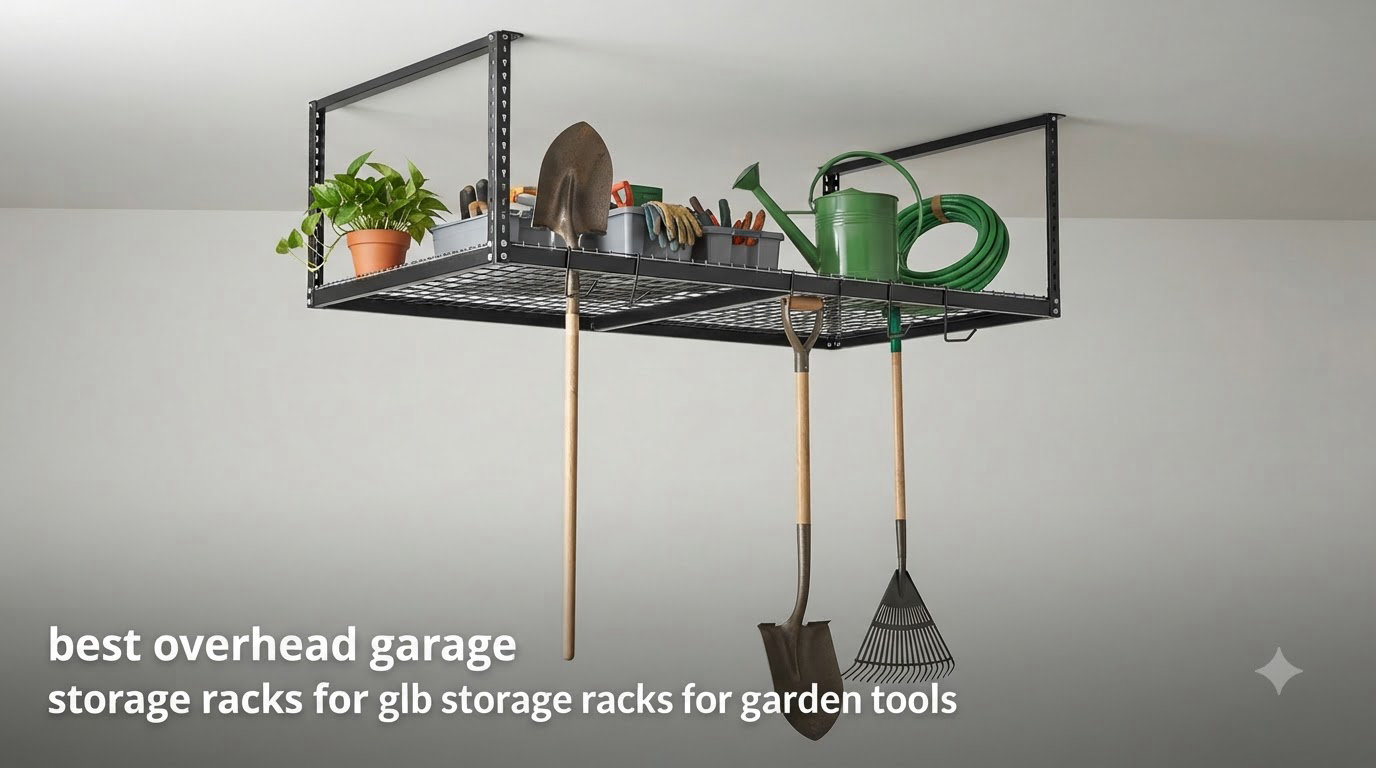 best overhead garage storage racks for garden tools