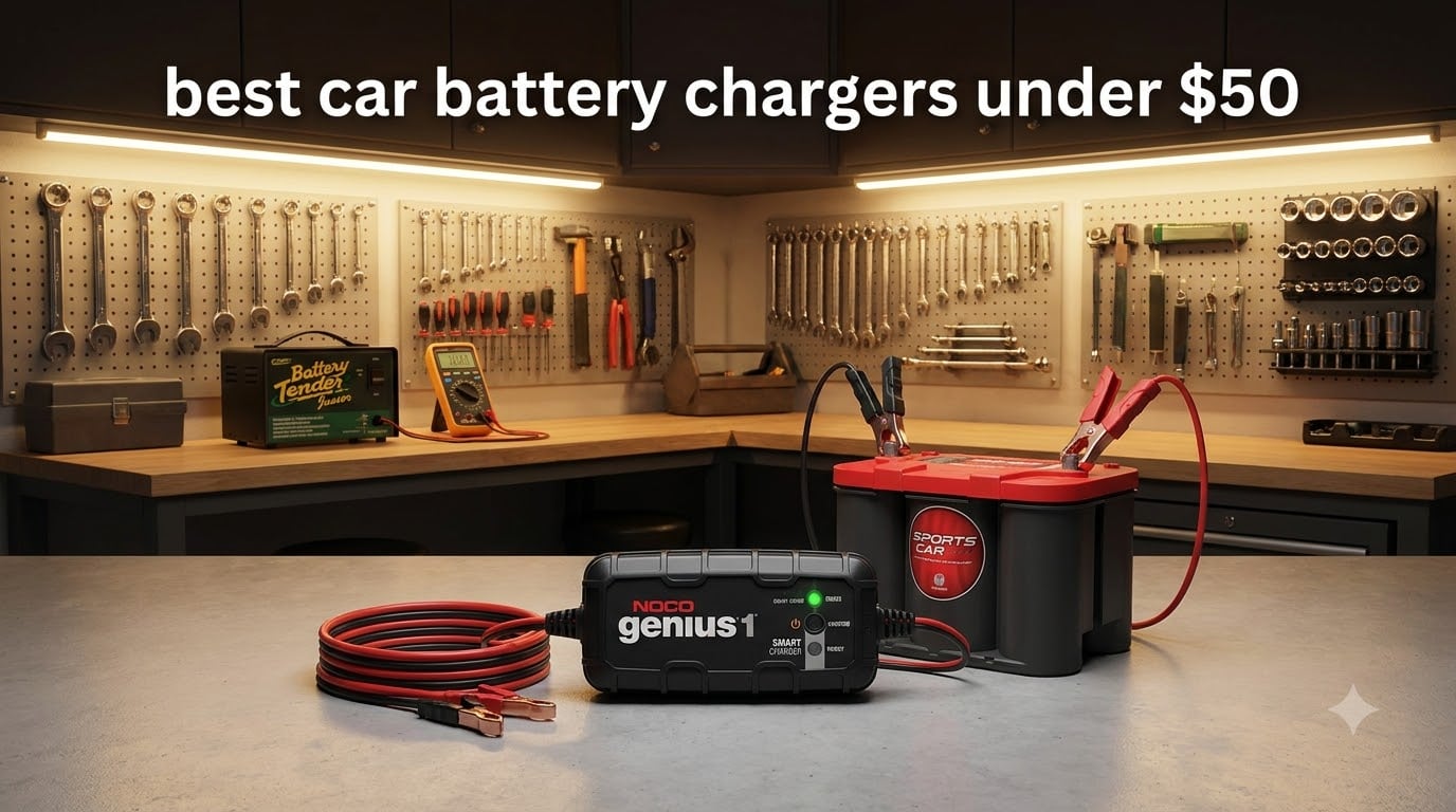 best car battery chargers under $50