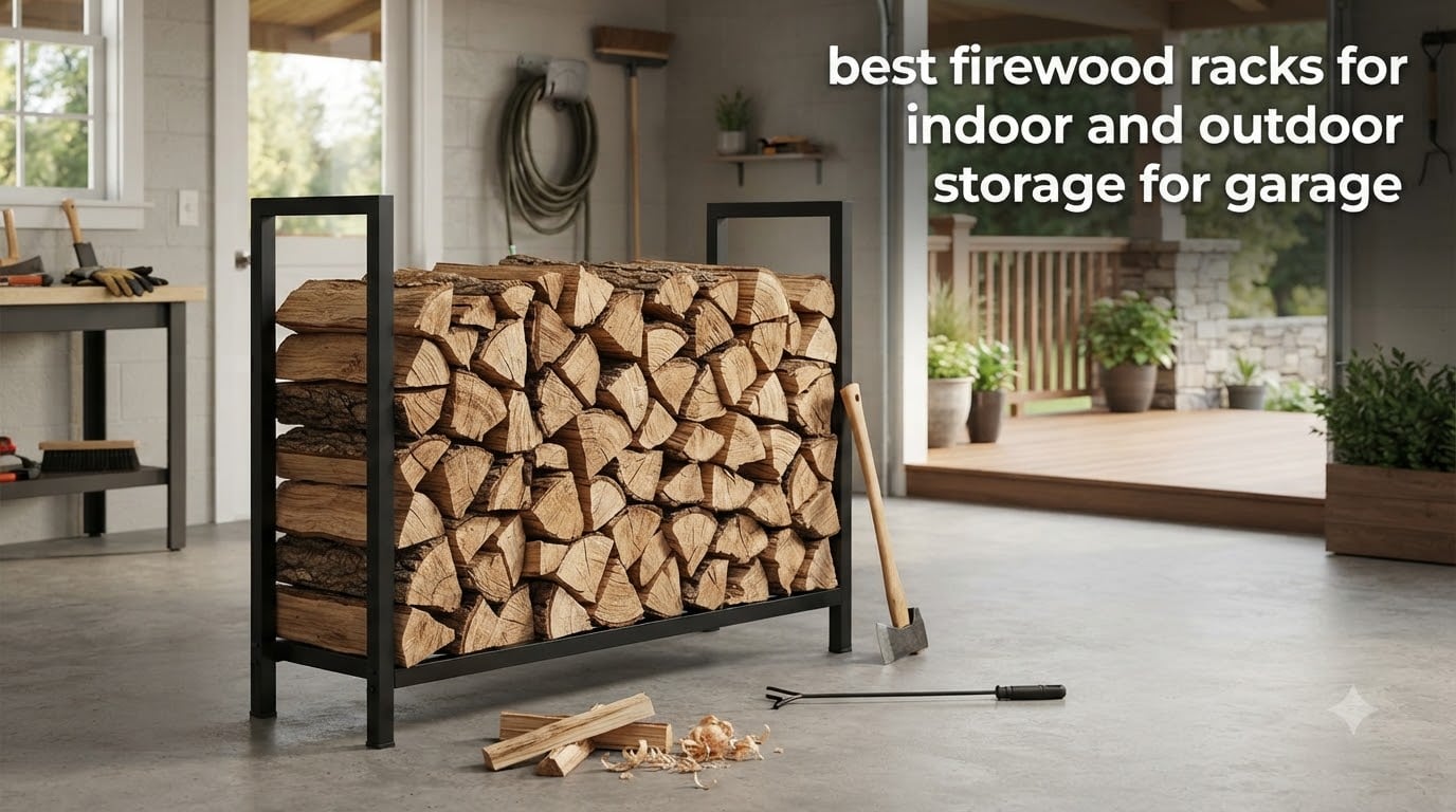 best firewood racks for indoor and outdoor storage for garage
