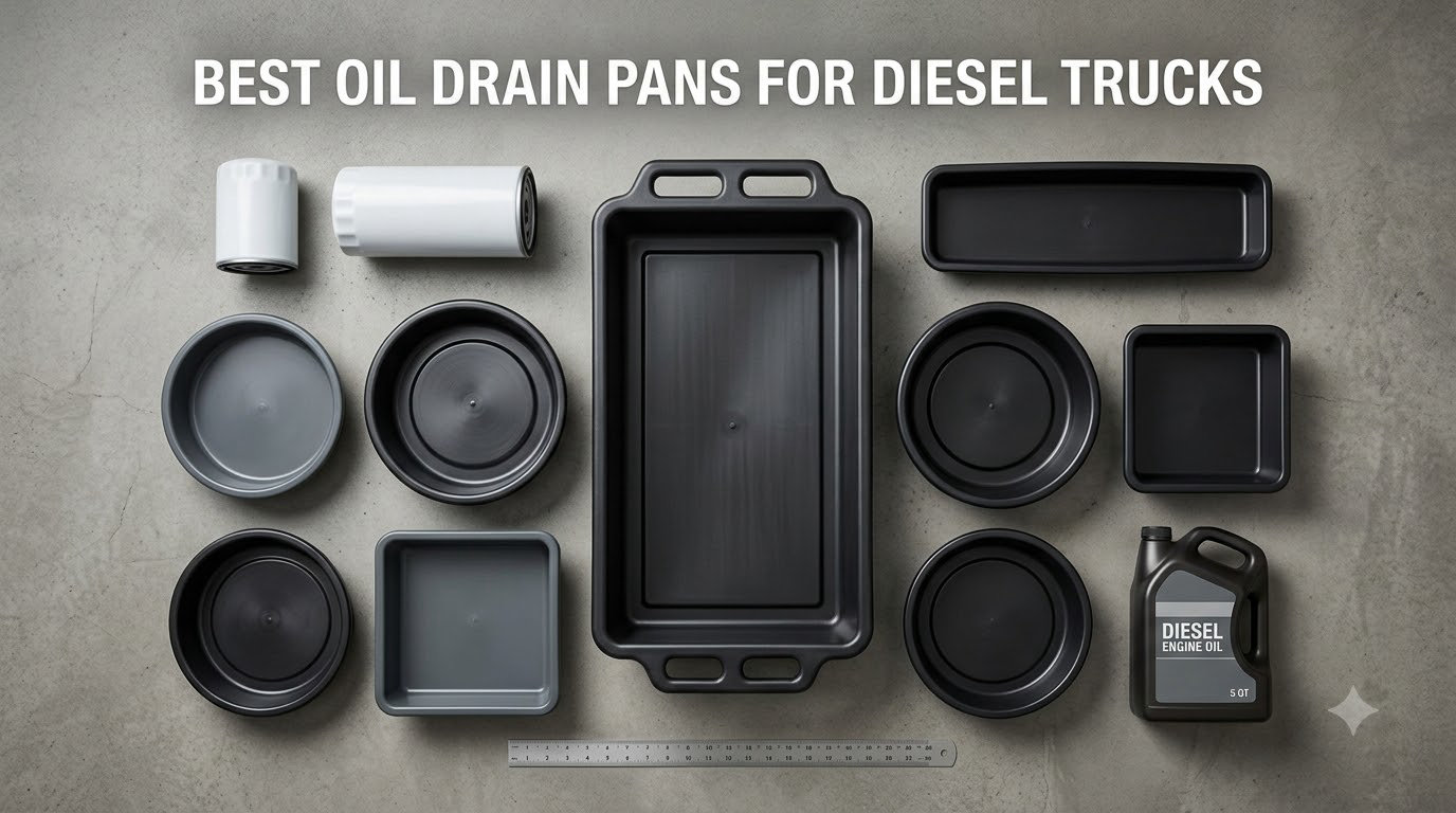 best oil drain pans for diesel trucks
