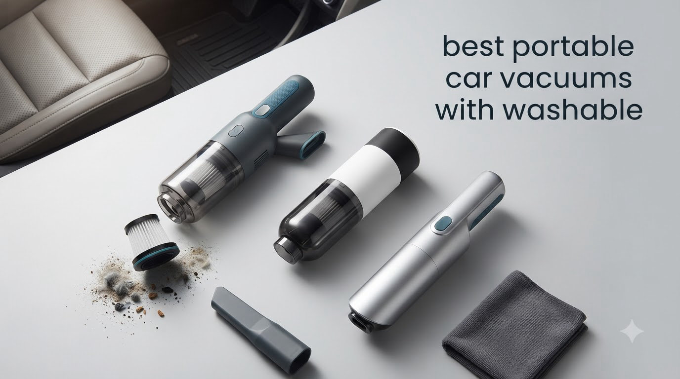 best portable car vacuums with washable