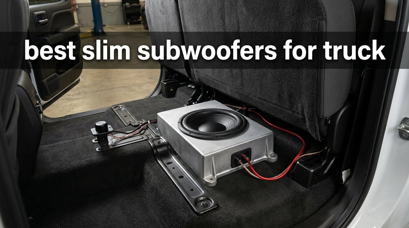 best slim subwoofers for truck