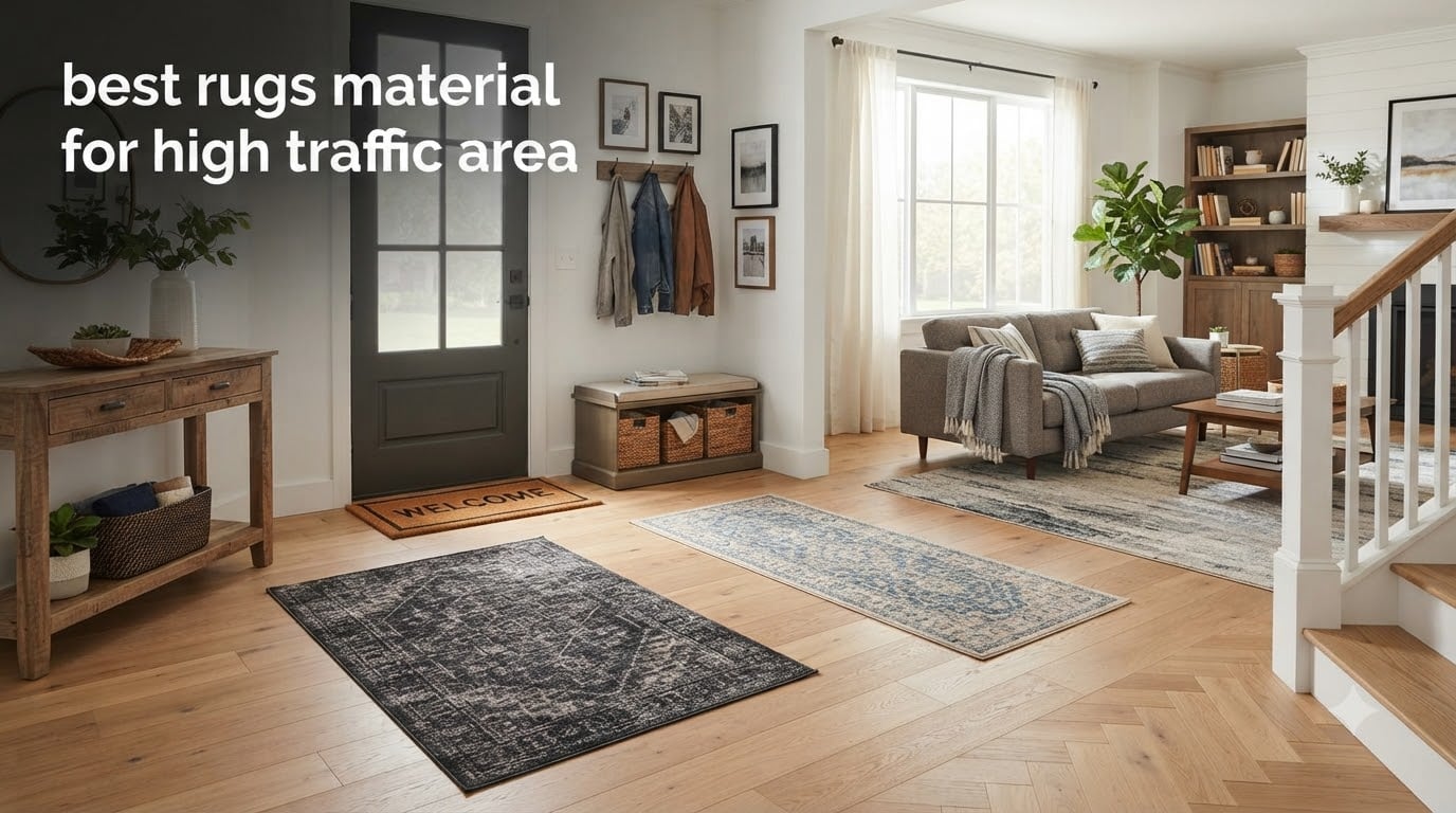 best rugs material for high traffic area