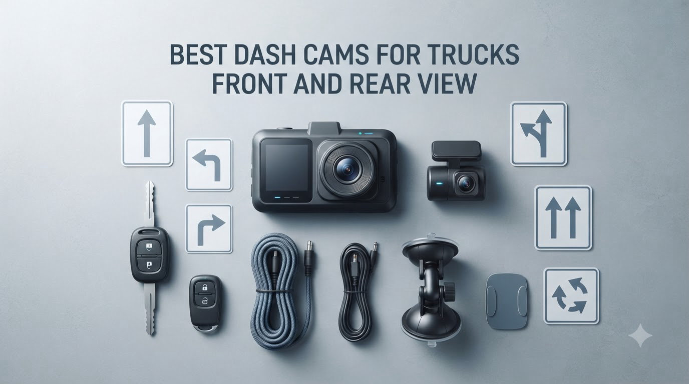 best dash cams for trucks front and rear view